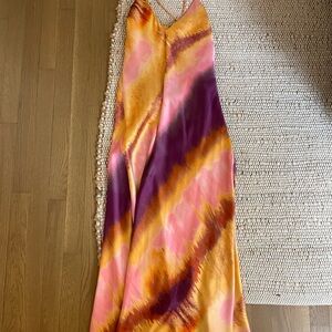 Zara Multicolor Satin Dress